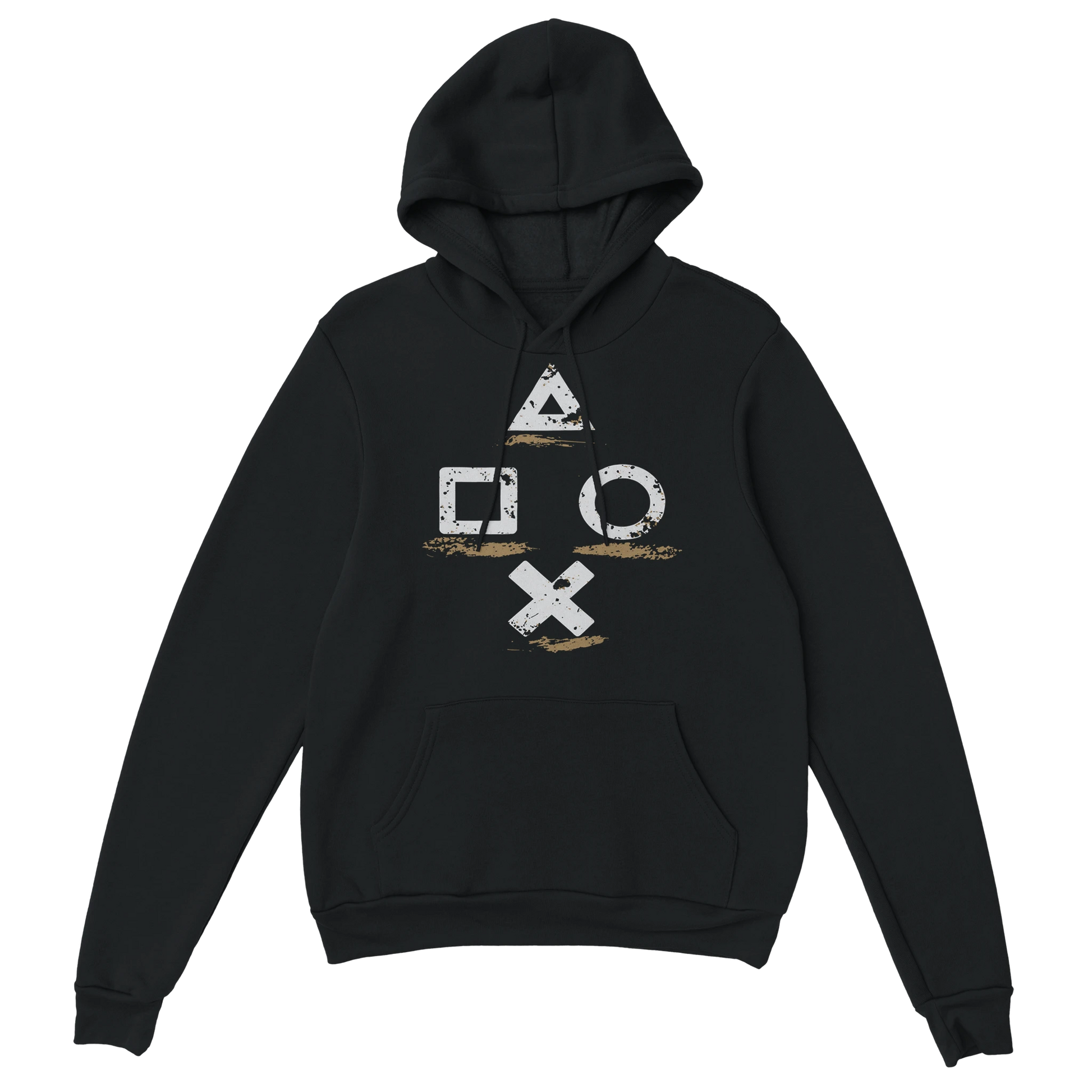 Gaming Hoodie - Controller Icons schwarz – Gaming Hoodie Flatlay mit Gaming  Controller Icons Print