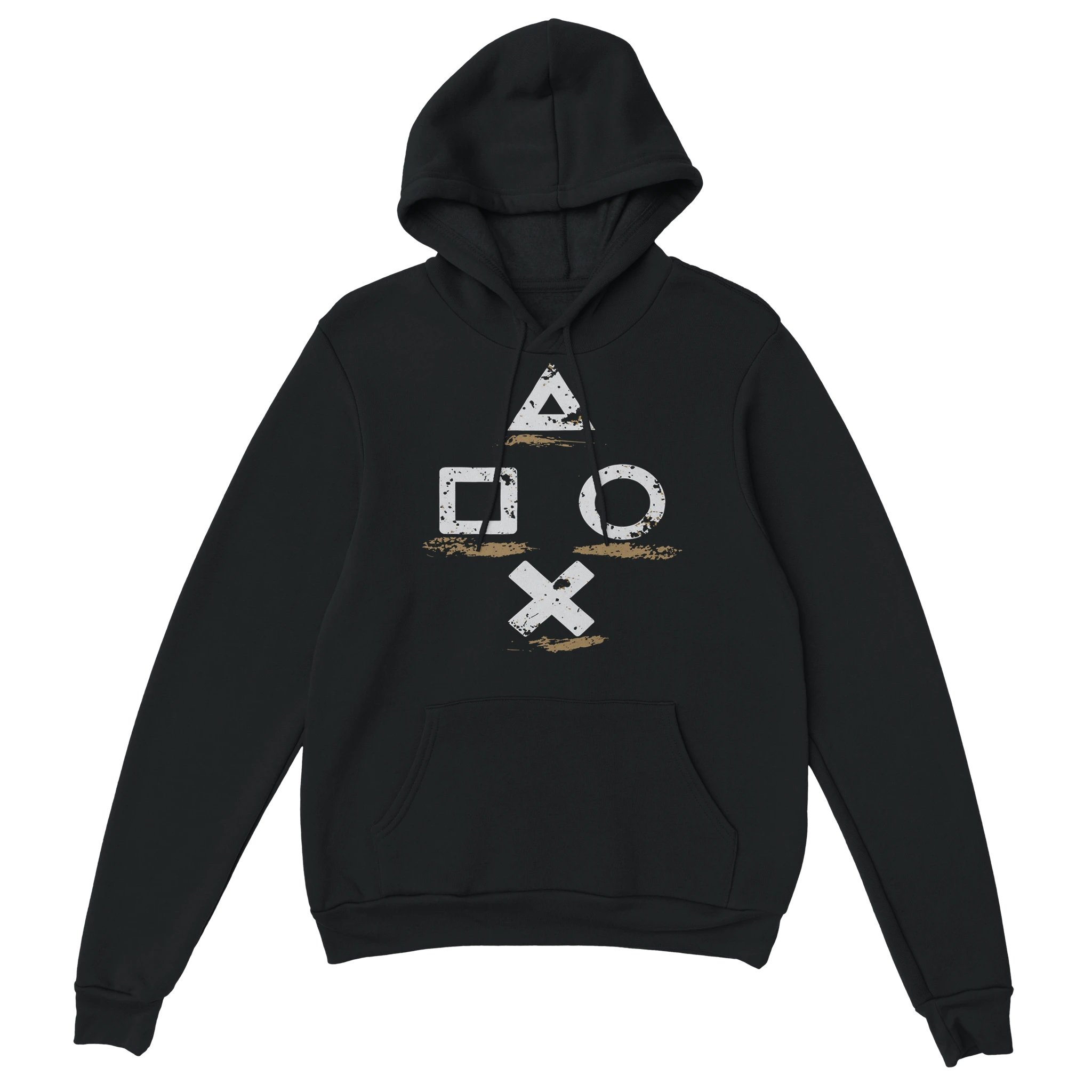 Gaming Hoodie - Controller Icons schwarz – Gaming Hoodie Flatlay mit Gaming  Controller Icons Print
