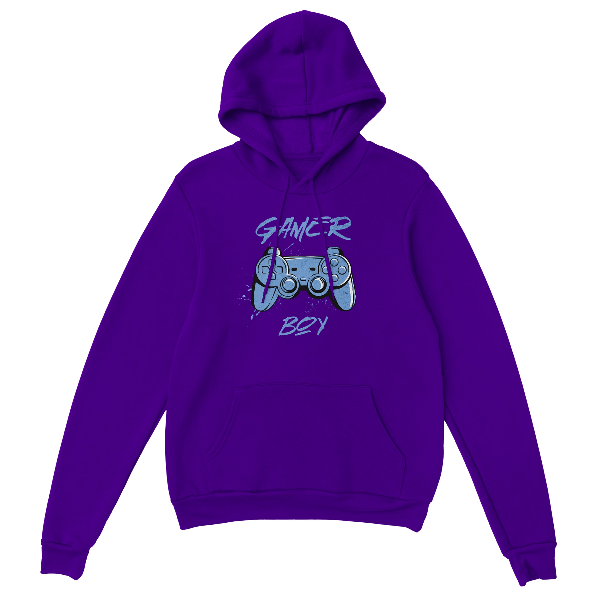 Gaming Hoodie - Gamer Boy lila – Gaming Hoodie Flatlay mit Gaming  Gamer Boy Print