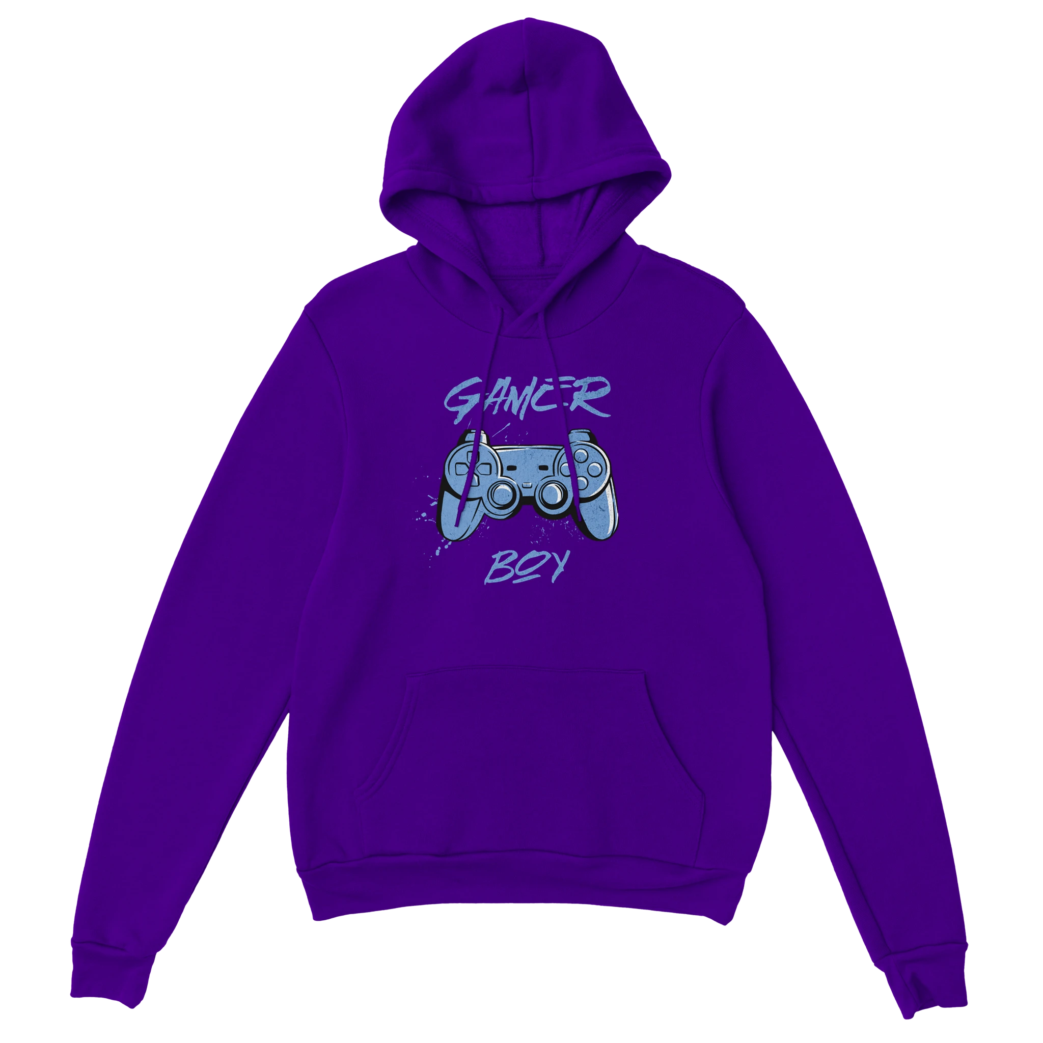 Gaming Hoodie - Gamer Boy lila – Gaming Hoodie Flatlay mit Gaming  Gamer Boy Print