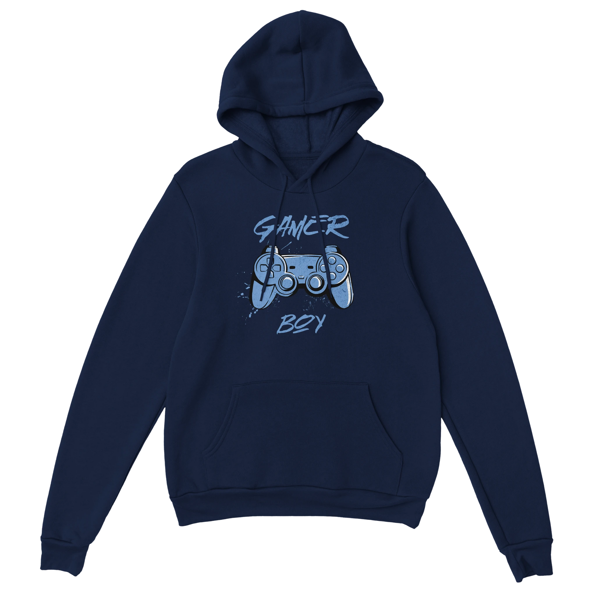 Gaming Hoodie - Gamer Boy marine – Gaming Hoodie Flatlay mit Gaming  Gamer Boy Print