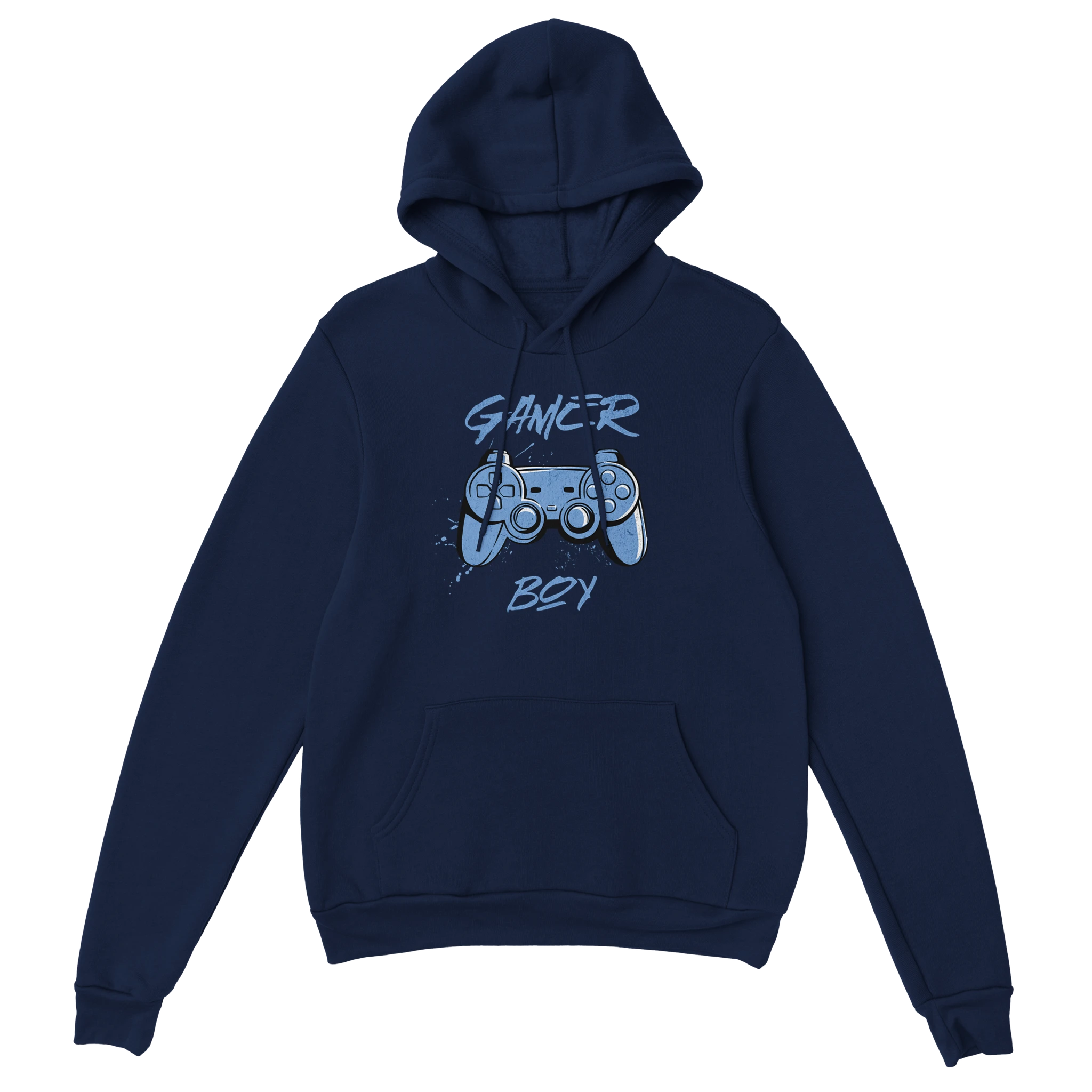 Gaming Hoodie - Gamer Boy marine – Gaming Hoodie Flatlay mit Gaming  Gamer Boy Print