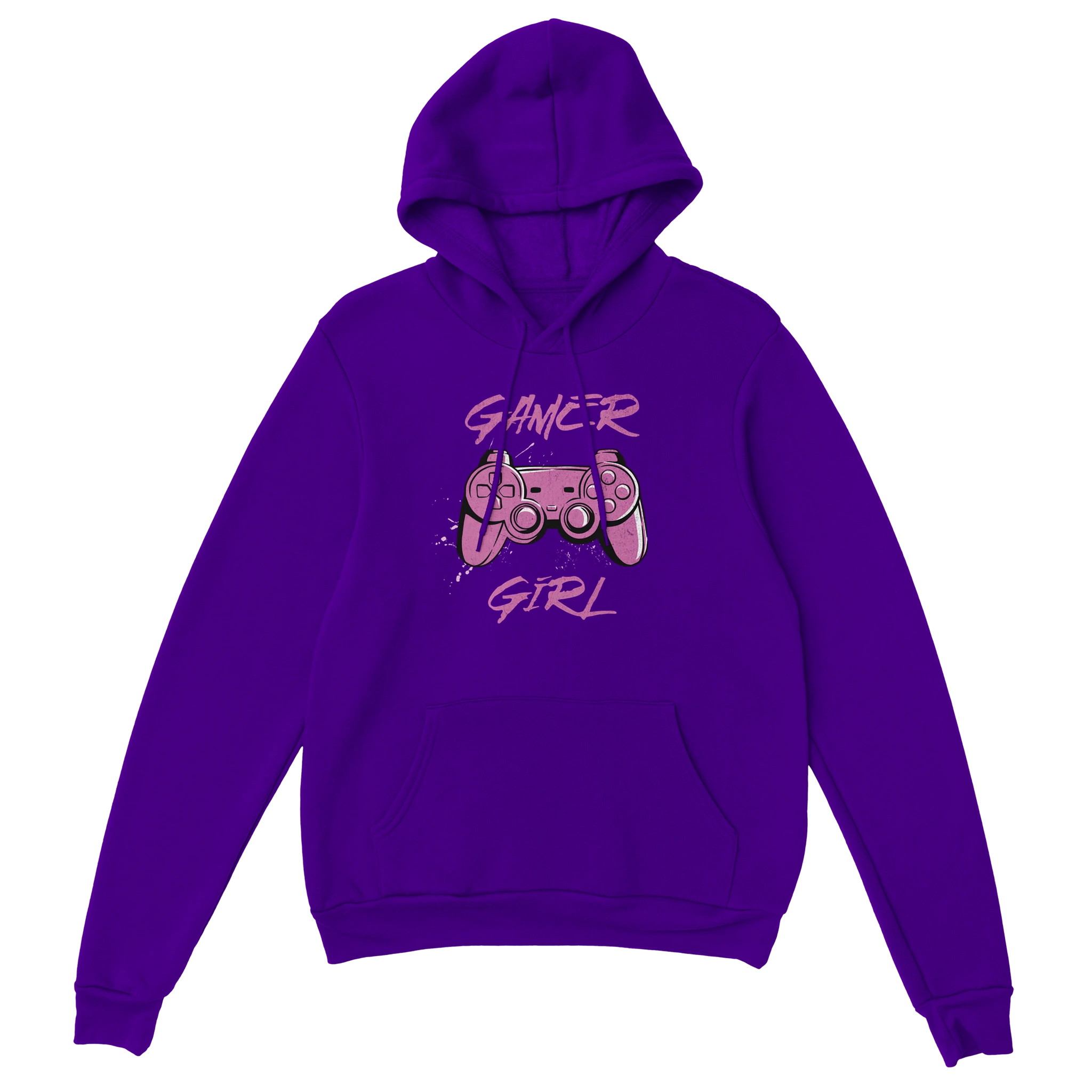 Gaming Hoodie - Gamer Girl lila – Gaming Hoodie Flatlay mit Gaming  Gamer Girl Print