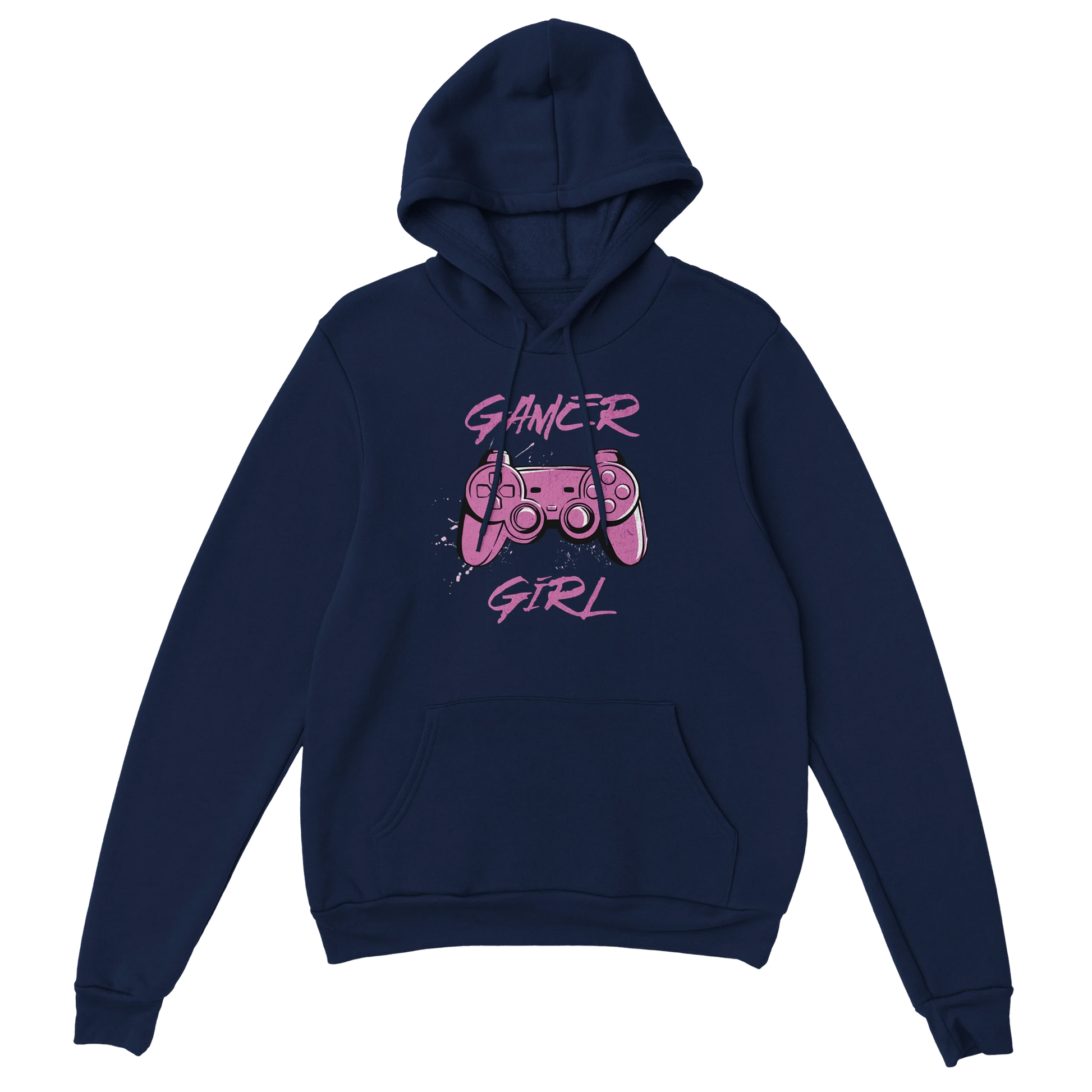 Gaming Hoodie - Gamer Girl marine – Gaming Hoodie Flatlay mit Gaming  Gamer Girl Print