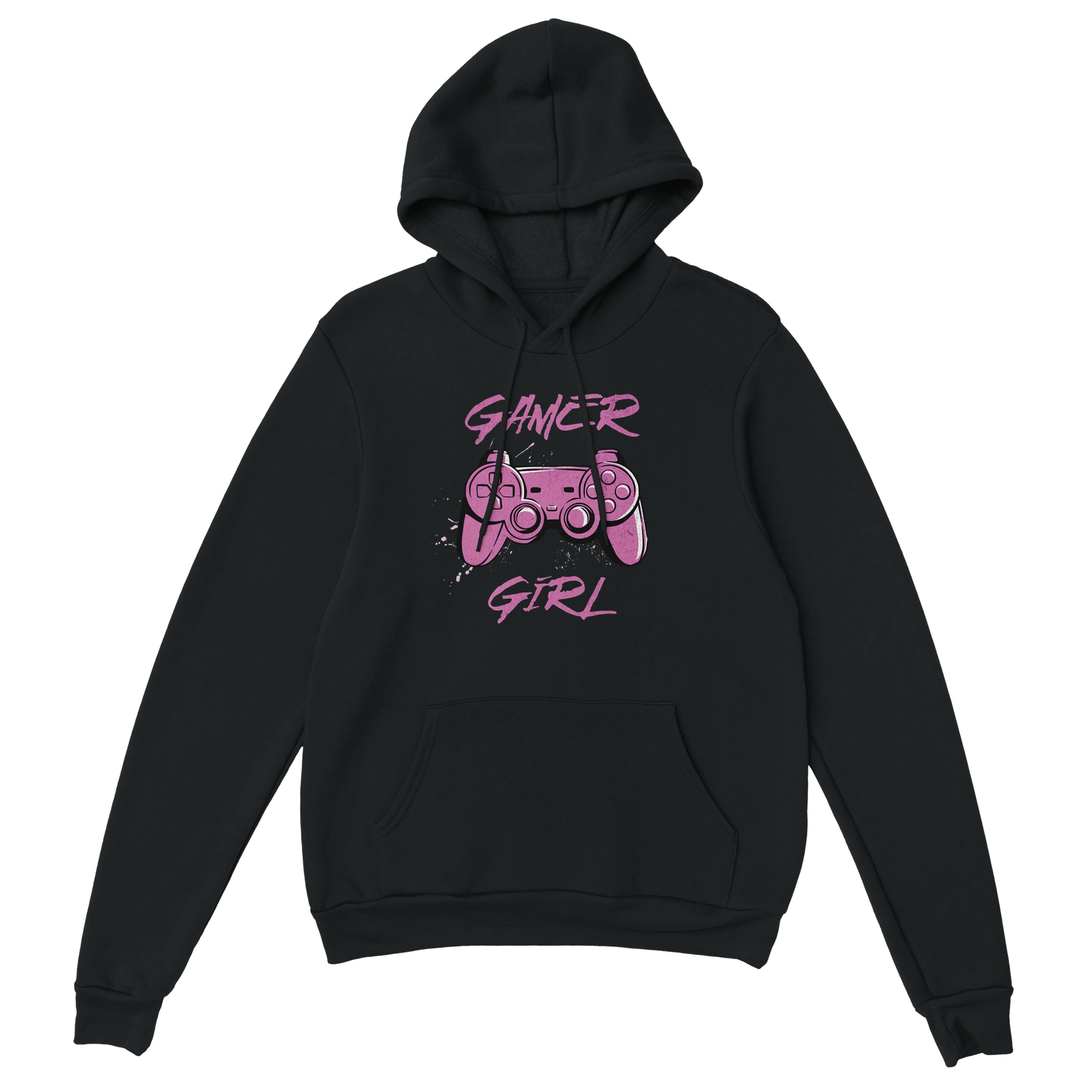 Gaming Hoodie - Gamer Girl schwarz – Gaming Hoodie Flatlay mit Gaming  Gamer Girl Print