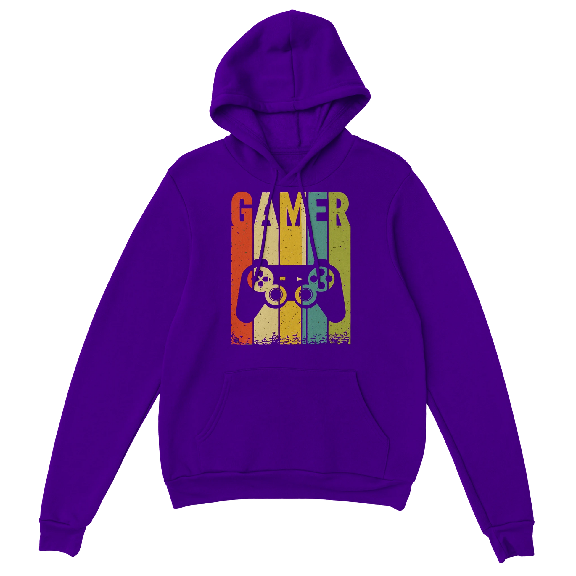 Gaming Hoodie - GAMER lila – Gaming Hoodie Flatlay mit Gaming  GAMER Print