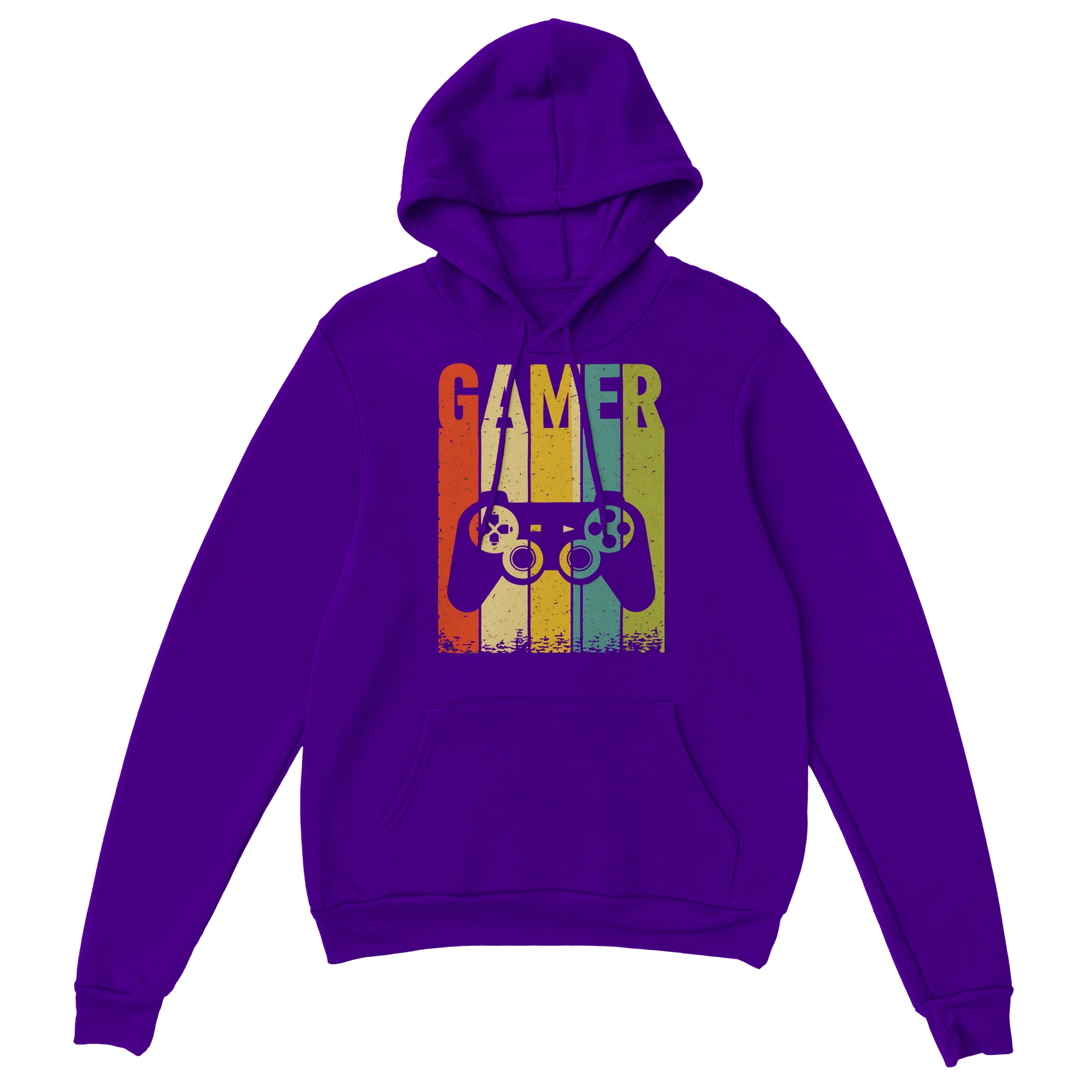 Gaming Hoodie - GAMER lila – Gaming Hoodie Flatlay mit Gaming  GAMER Print