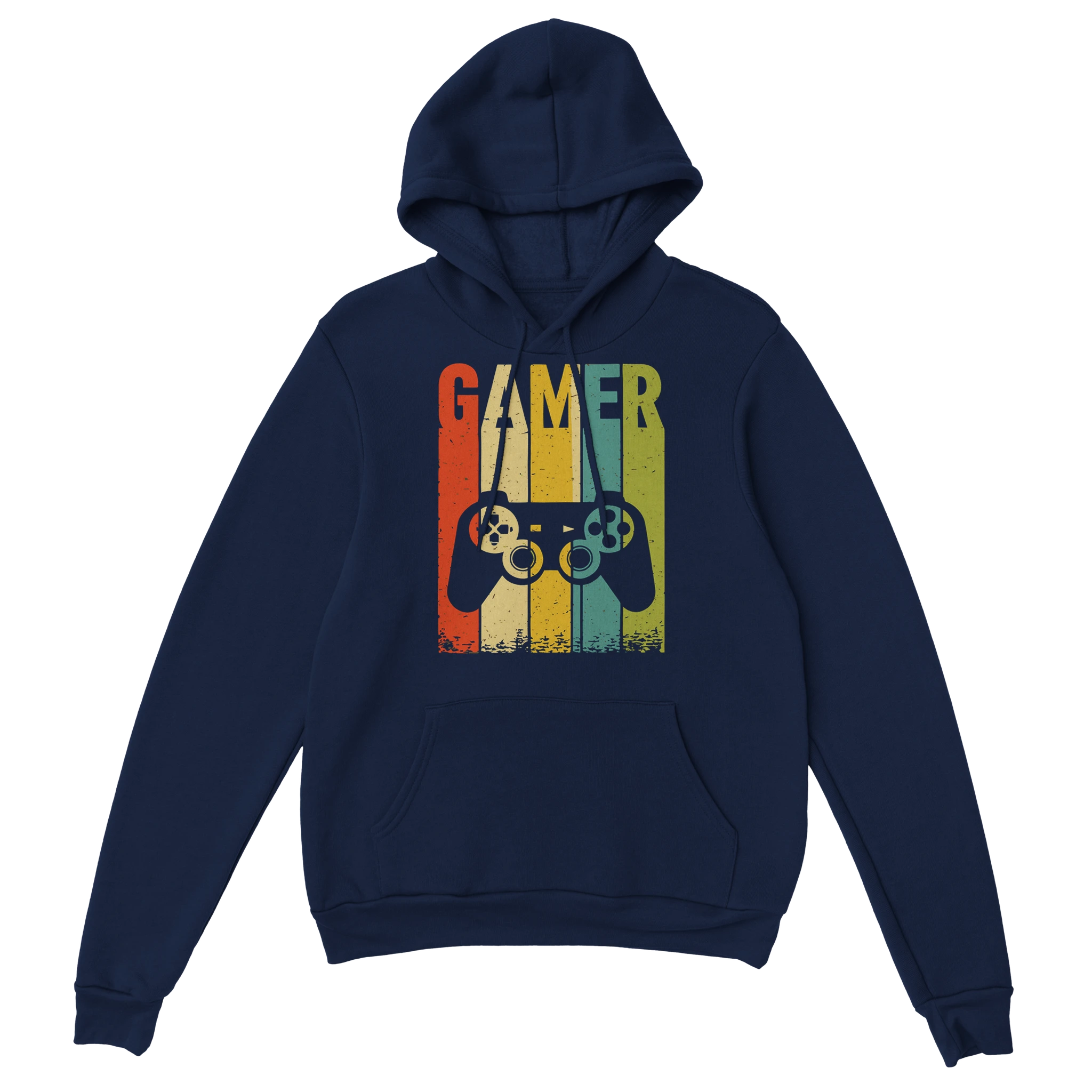 Gaming Hoodie - GAMER marine – Gaming Hoodie Flatlay mit Gaming  GAMER Print