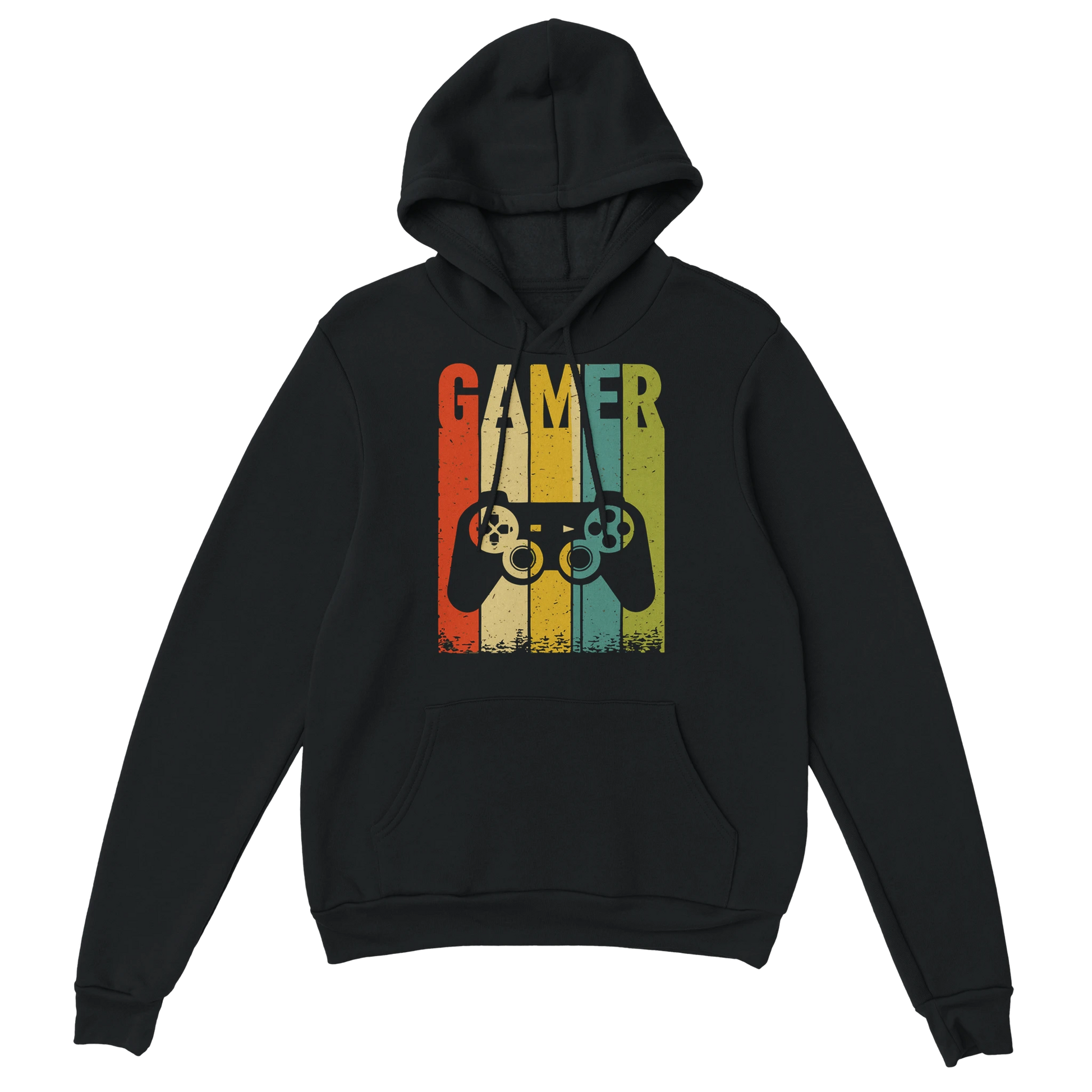Gaming Hoodie - GAMER schwarz – Gaming Hoodie Flatlay mit Gaming  GAMER Print
