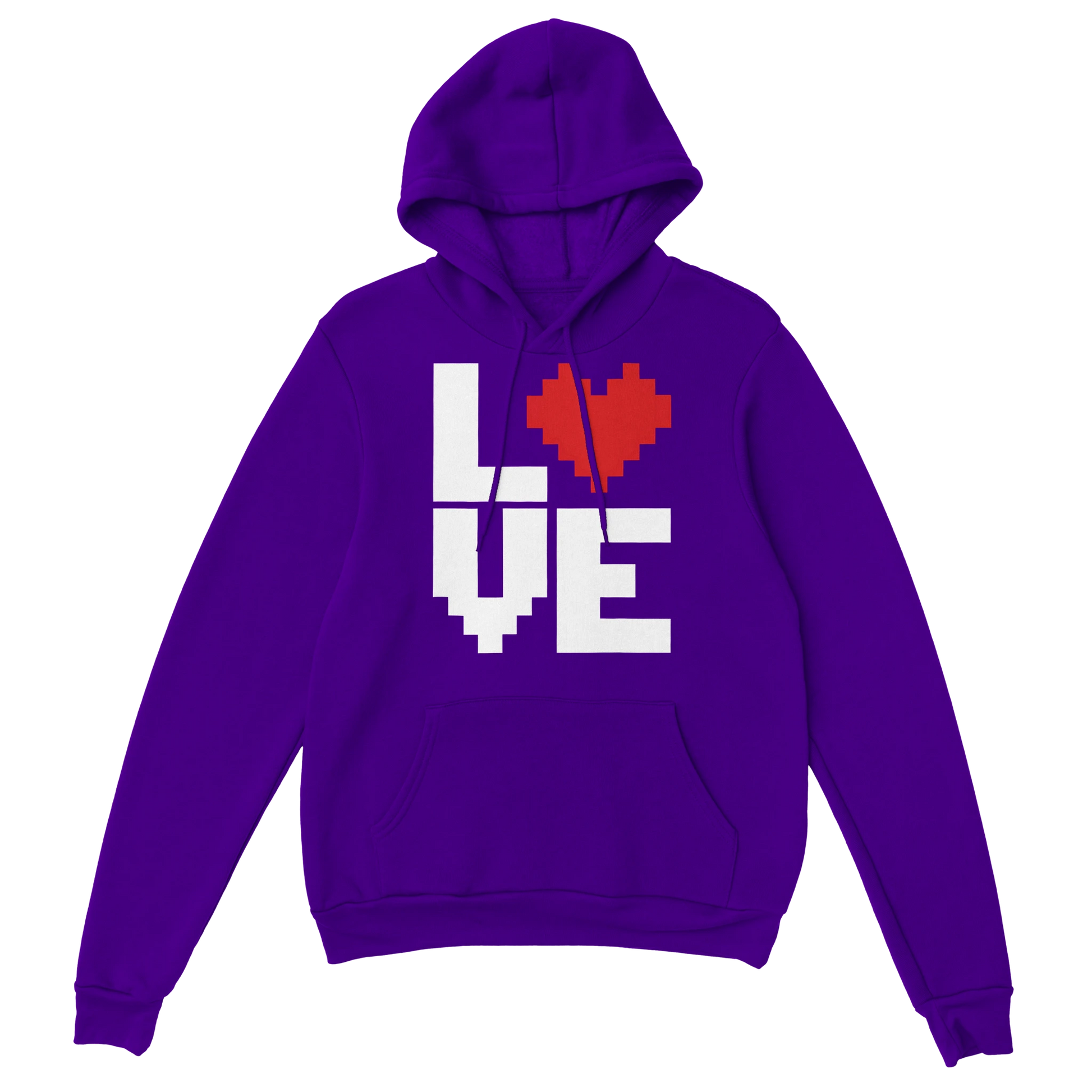 Gaming Hoodie - LOVE lila – Gaming Hoodie Flatlay mit Gaming  LOVE Print