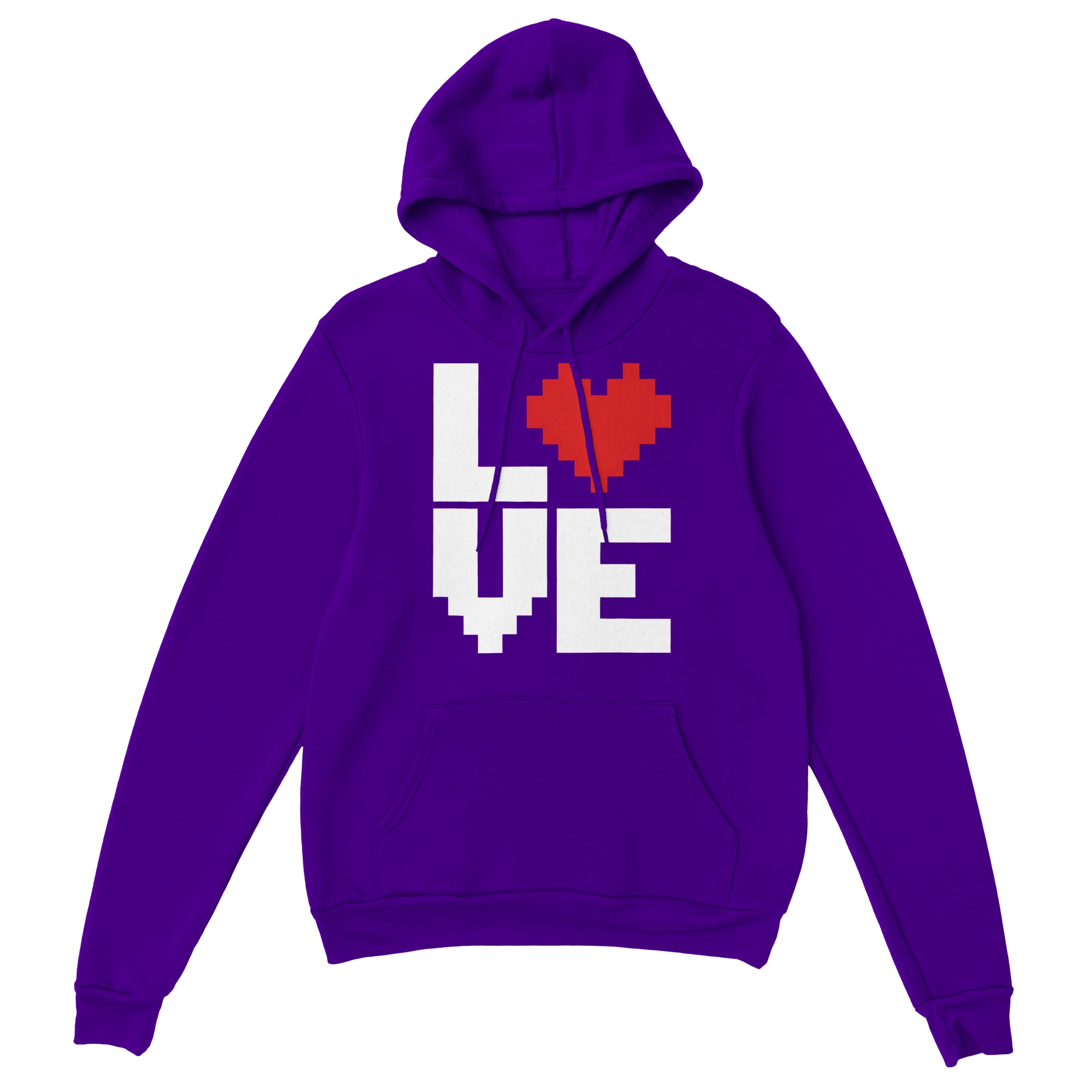 Gaming Hoodie - LOVE lila – Gaming Hoodie Flatlay mit Gaming  LOVE Print