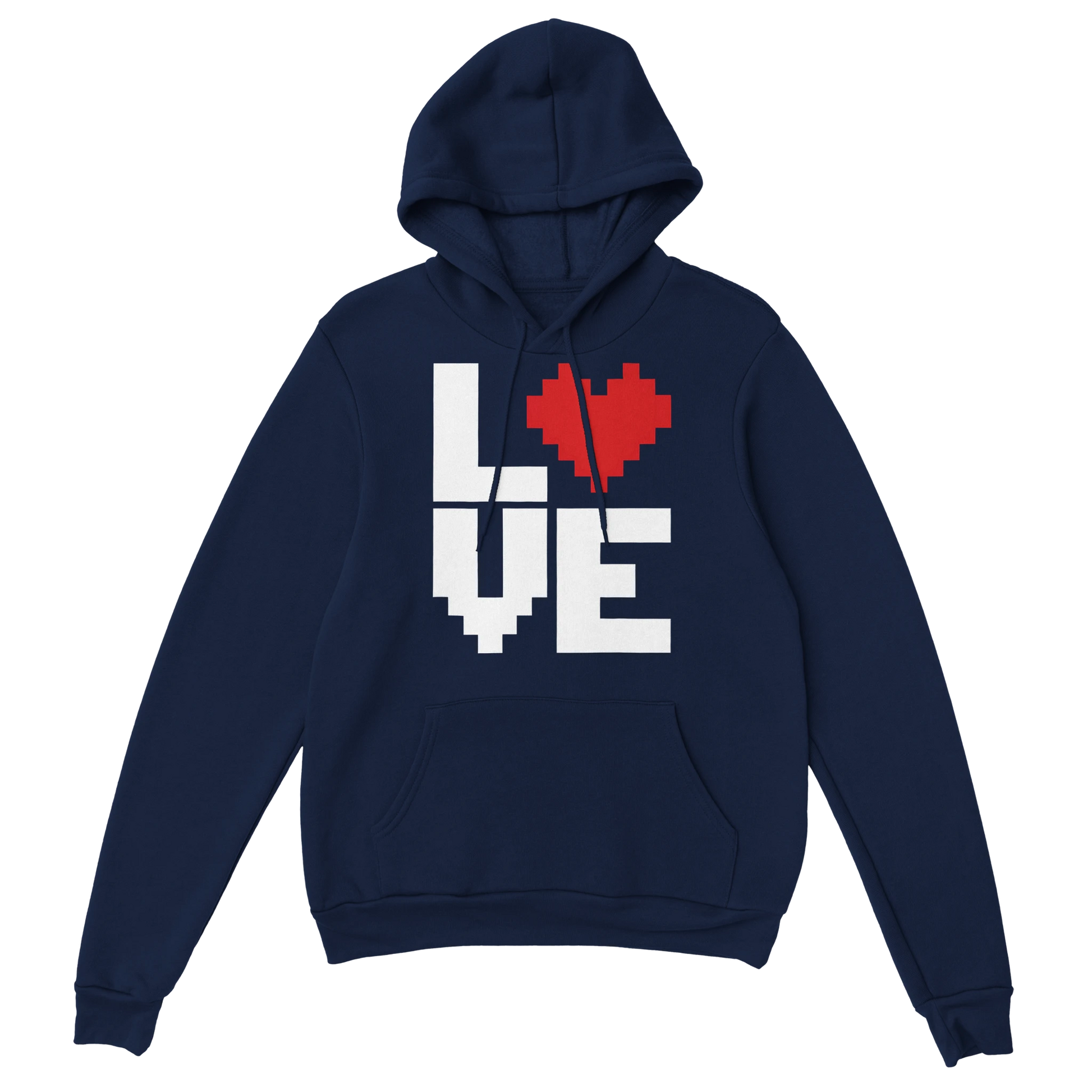 Gaming Hoodie - LOVE marine – Gaming Hoodie Flatlay mit Gaming  LOVE Print