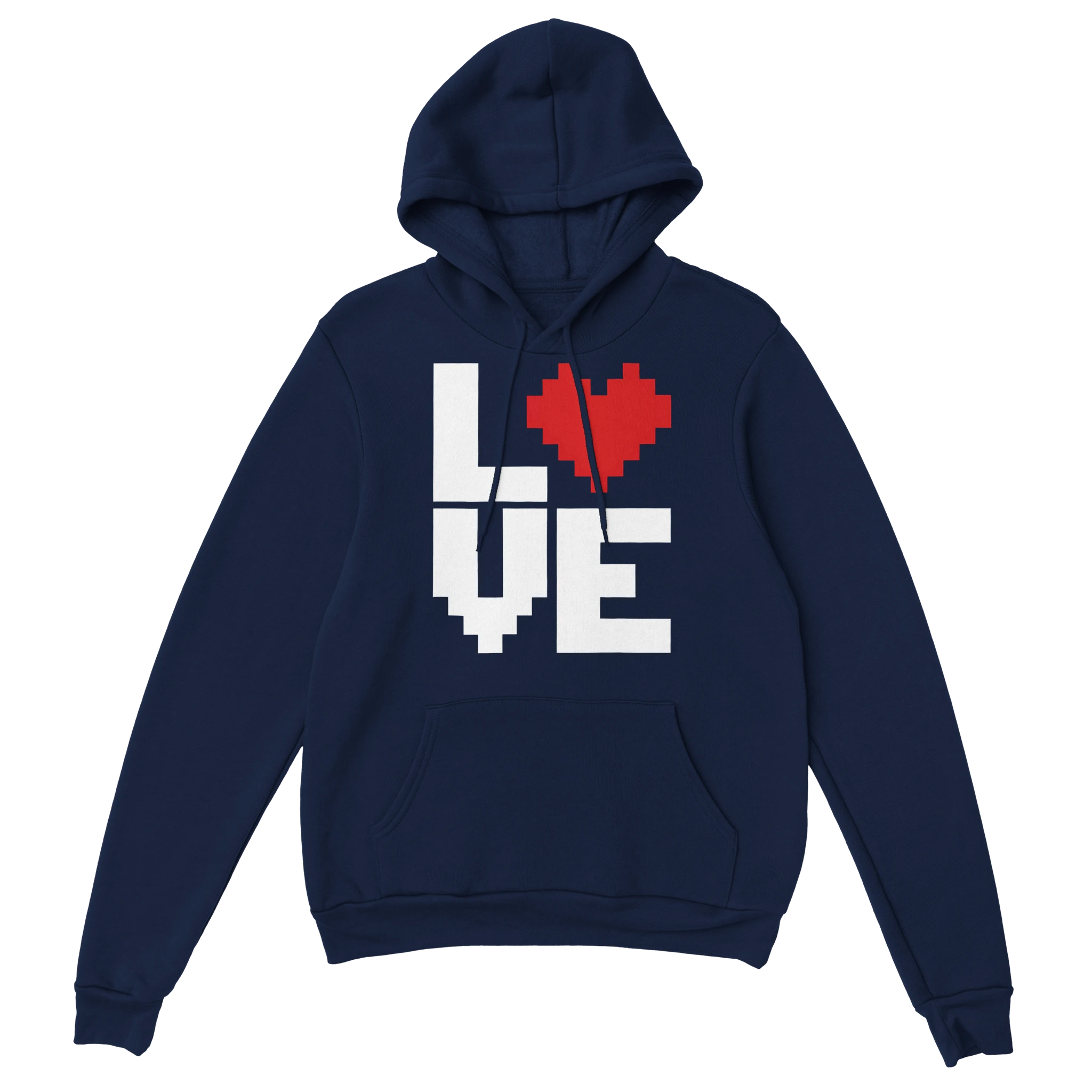Gaming Hoodie - LOVE marine – Gaming Hoodie Flatlay mit Gaming  LOVE Print