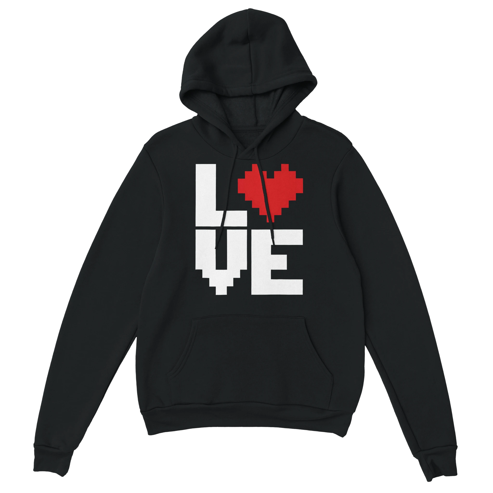 Gaming Hoodie - LOVE schwarz – Gaming Hoodie Flatlay mit Gaming  LOVE Print