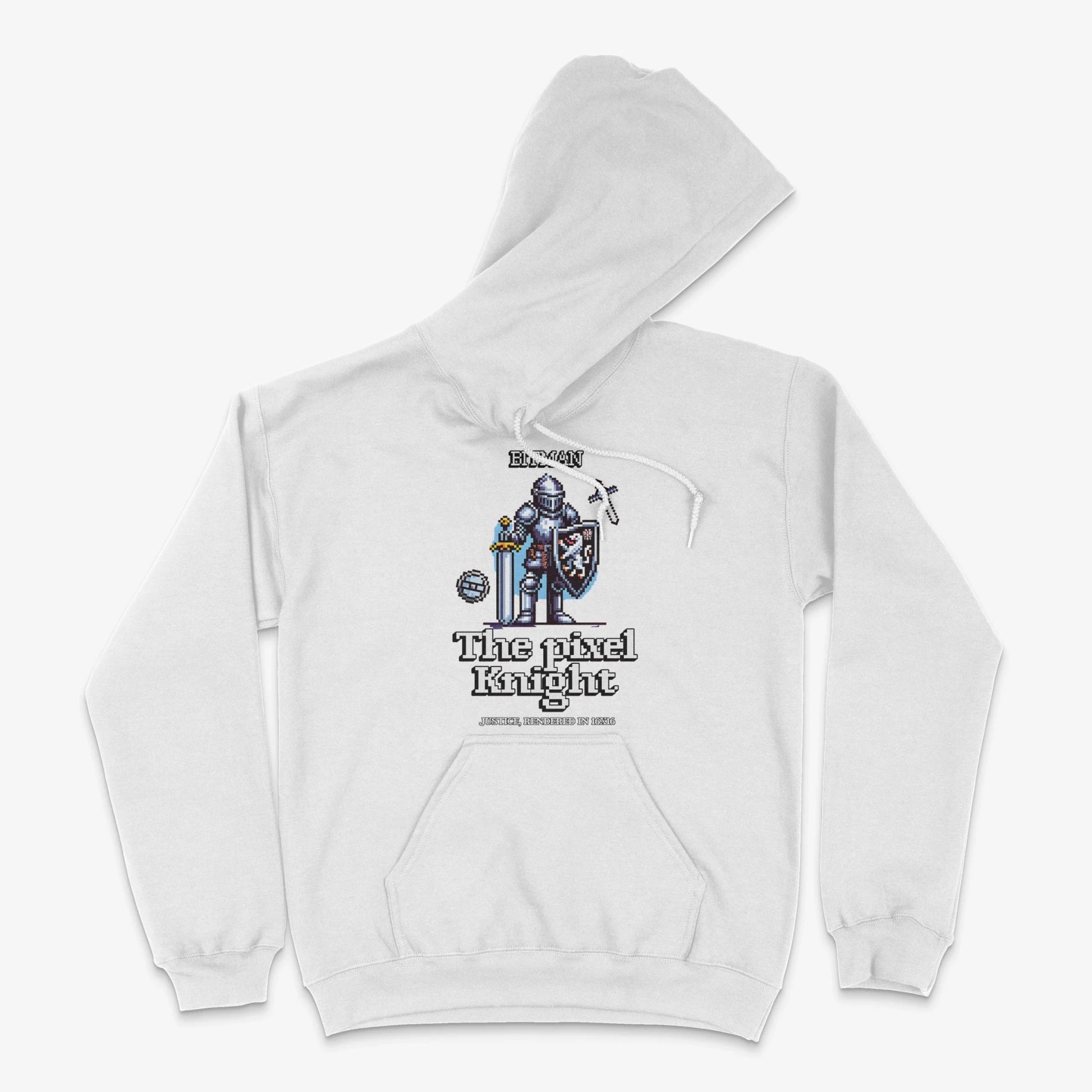 Gaming Hoodie - The Pixel Knight Hoodie in Farbe weiss  