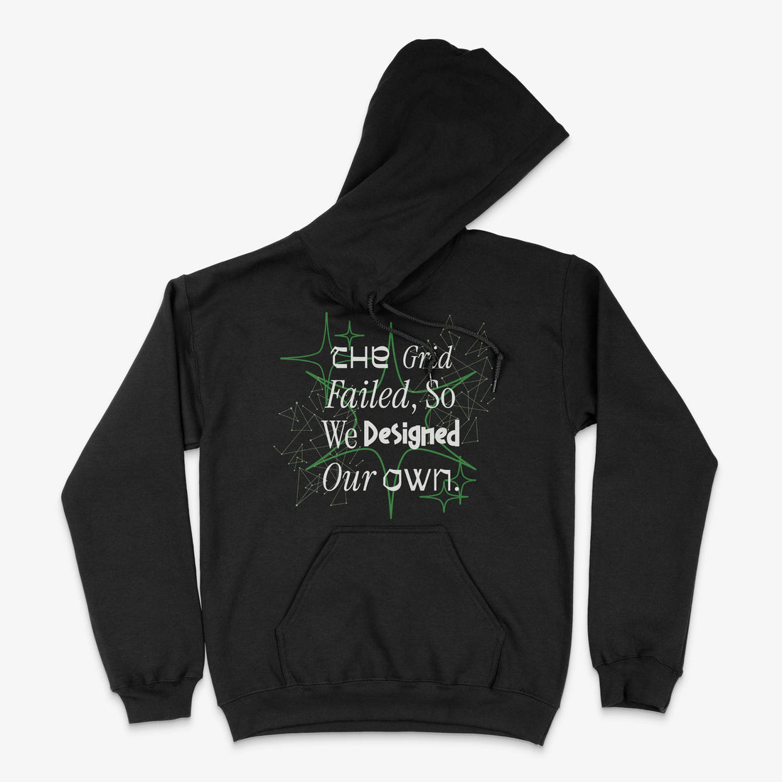 Hoodie mit Print - The Grid Failed Hoodie in Farbe schwarz  