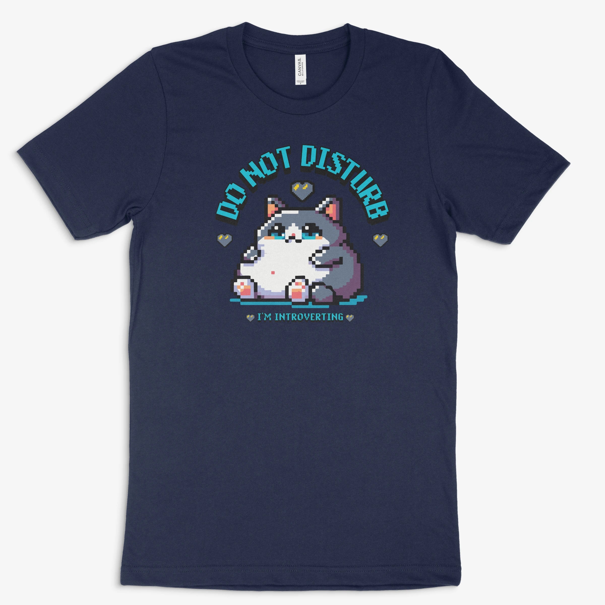 Introvert Shirt | Do Not Disturb – I’m Introverting in Farbe marine 