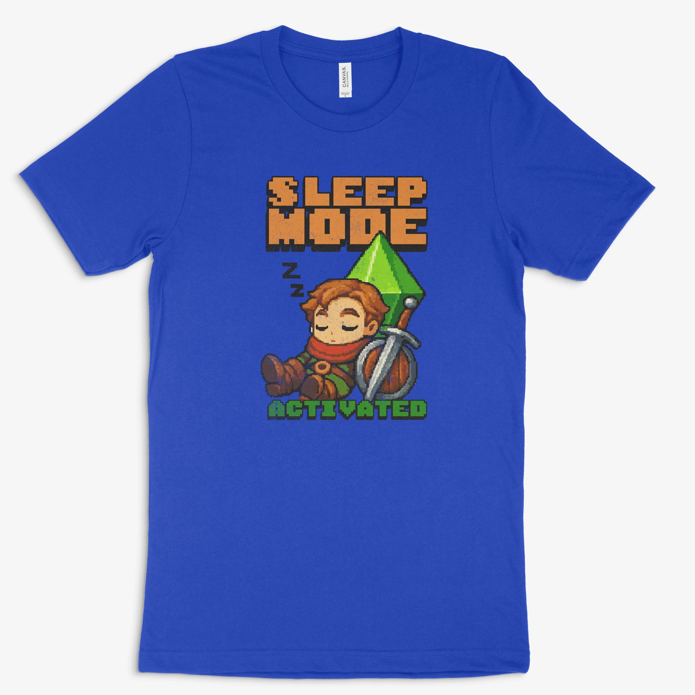 Lustiges Gamer Shirt - Sleep Mode Active in Farbe blau 