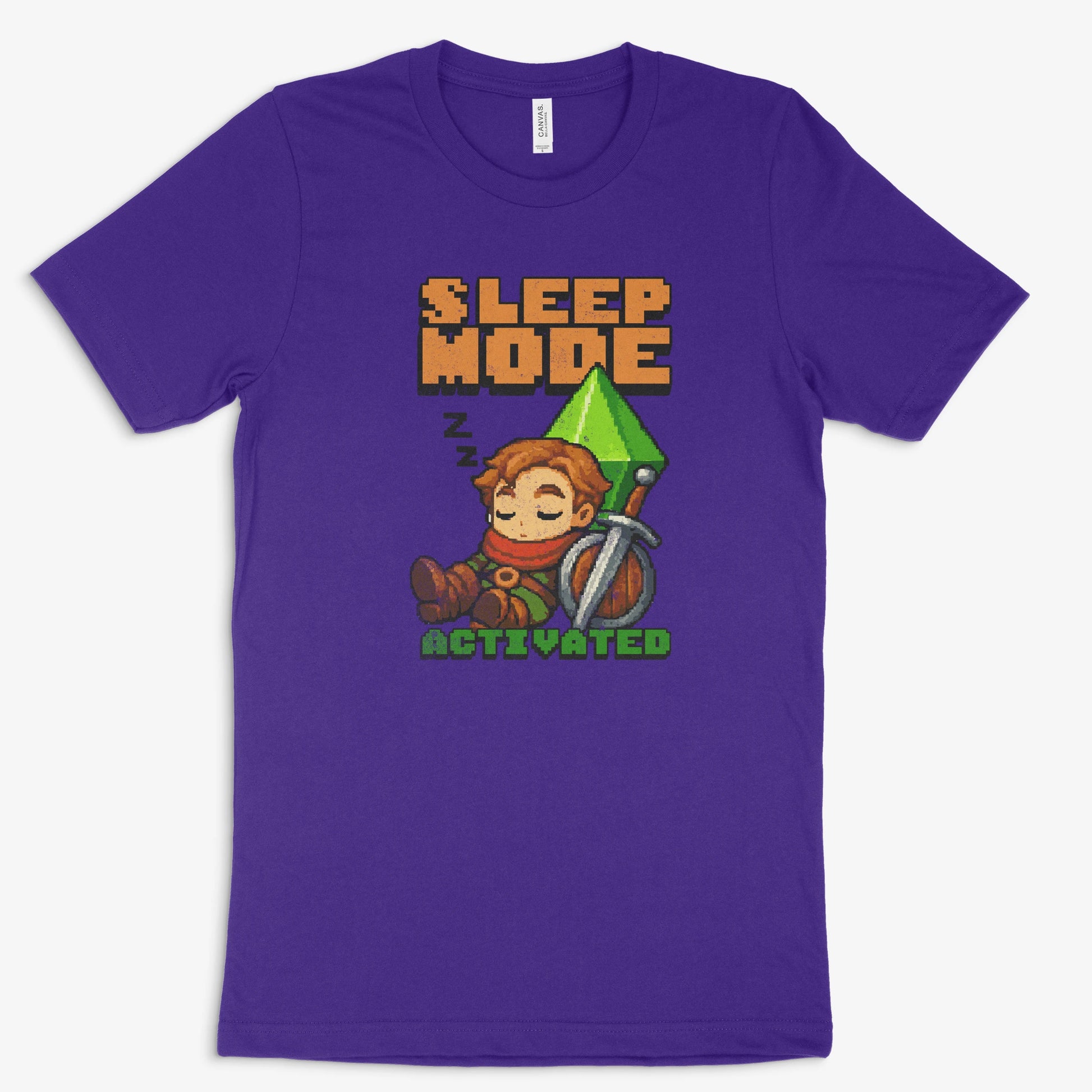 Lustiges Gamer Shirt - Sleep Mode Active in Farbe lila 