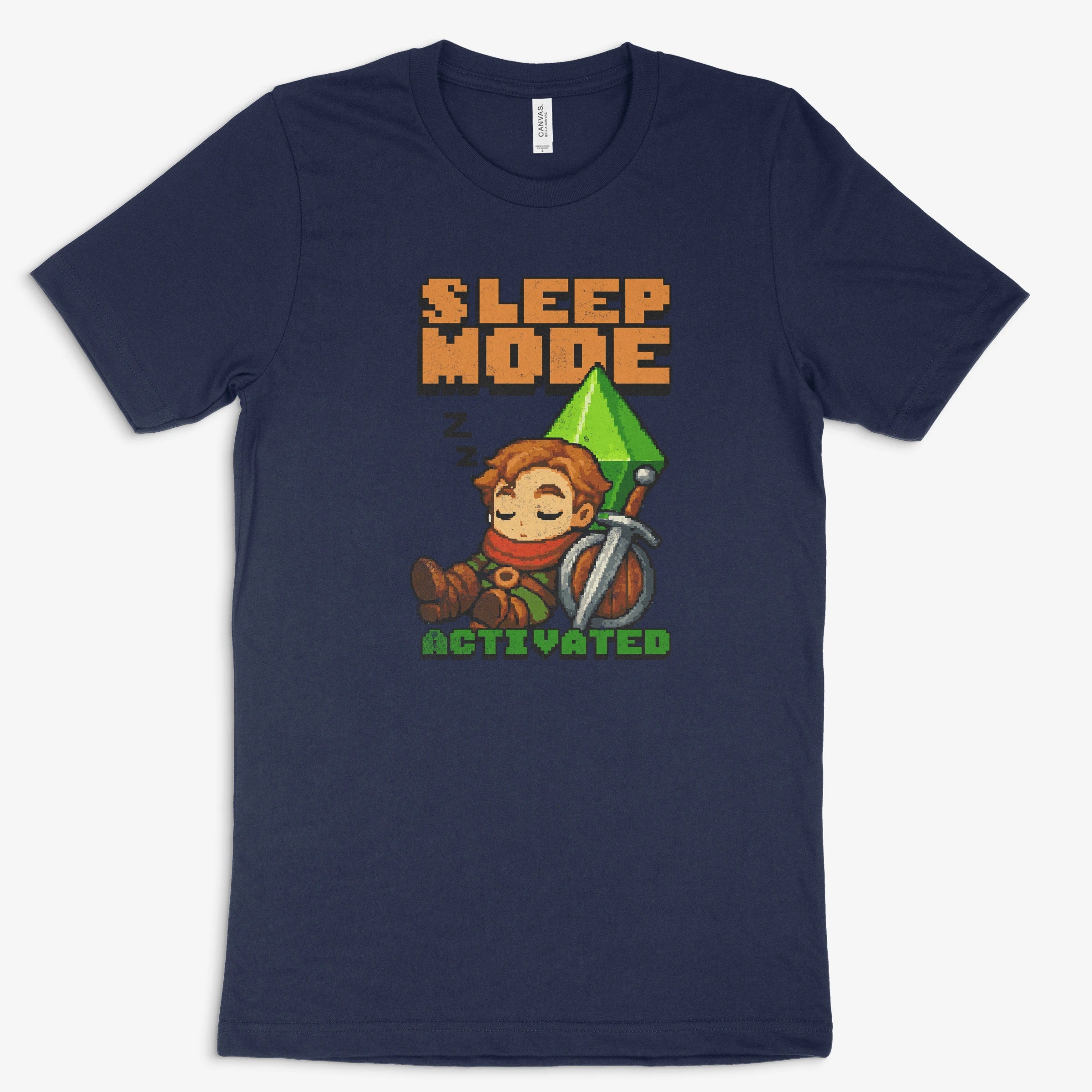 Lustiges Gamer Shirt - Sleep Mode Active in Farbe marine 
