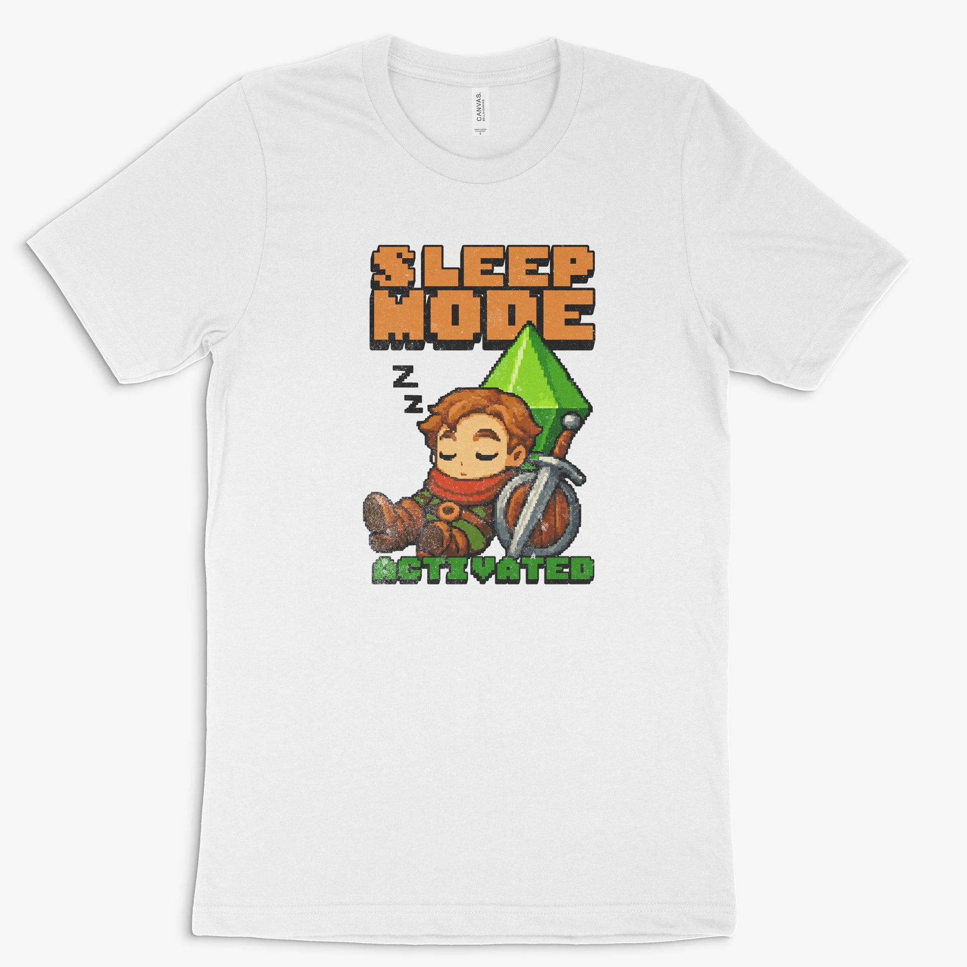 Lustiges Gamer Shirt - Sleep Mode Active in Farbe weiss 