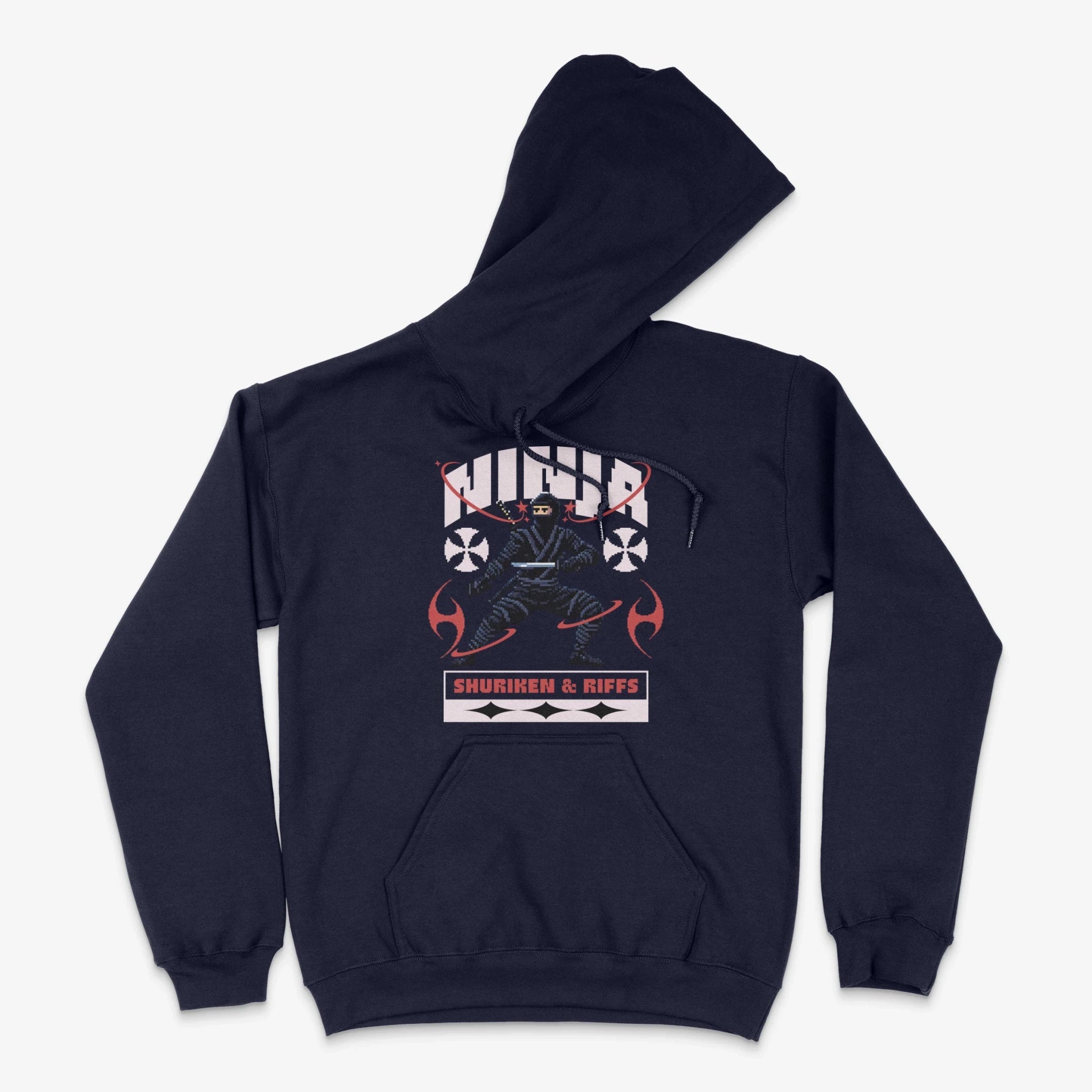 Pixel Gamer Hoodie - Ninja Hoodie in Farbe marine  