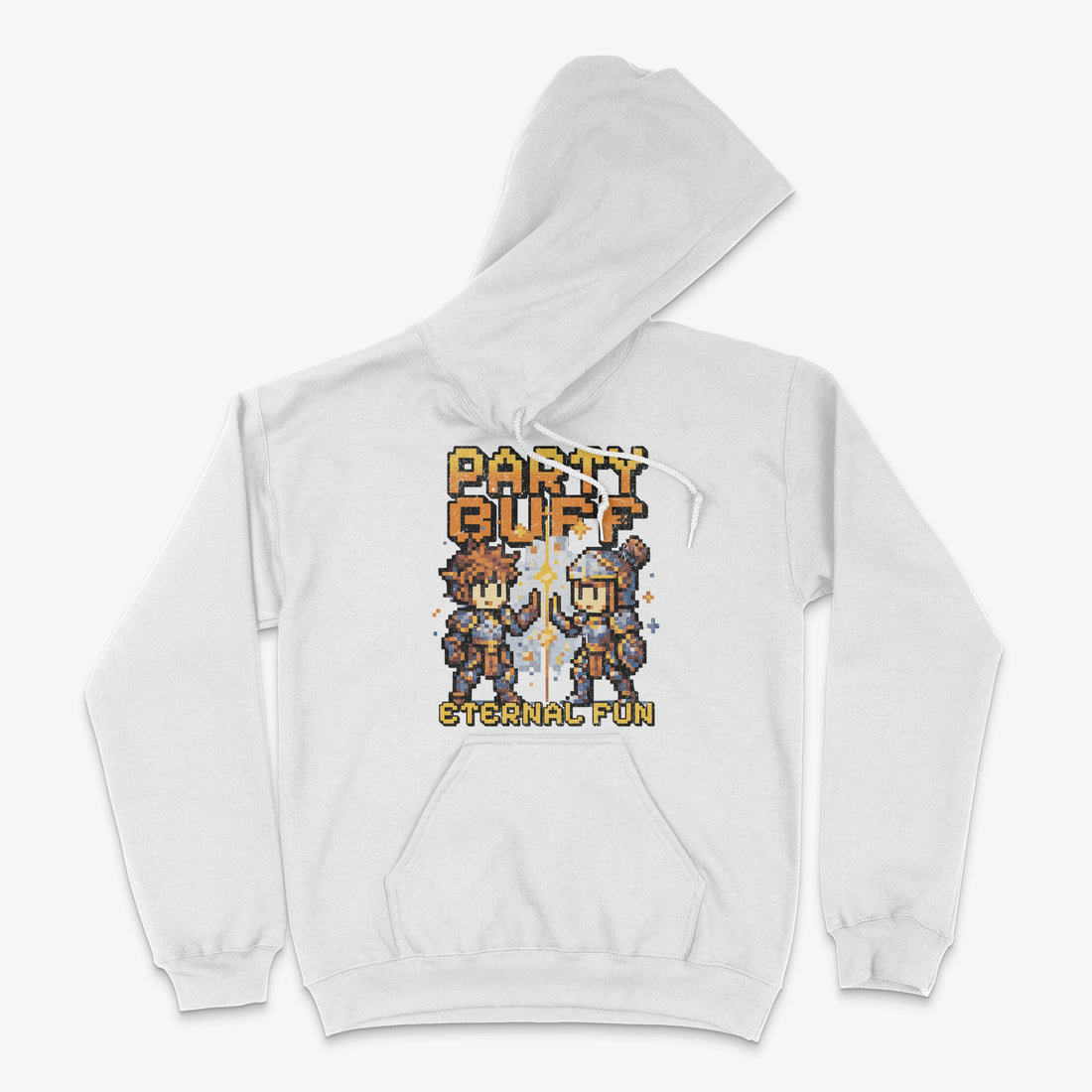 RPG Gamer Hoodie - Party Buff Hoodie in Farbe weiss  