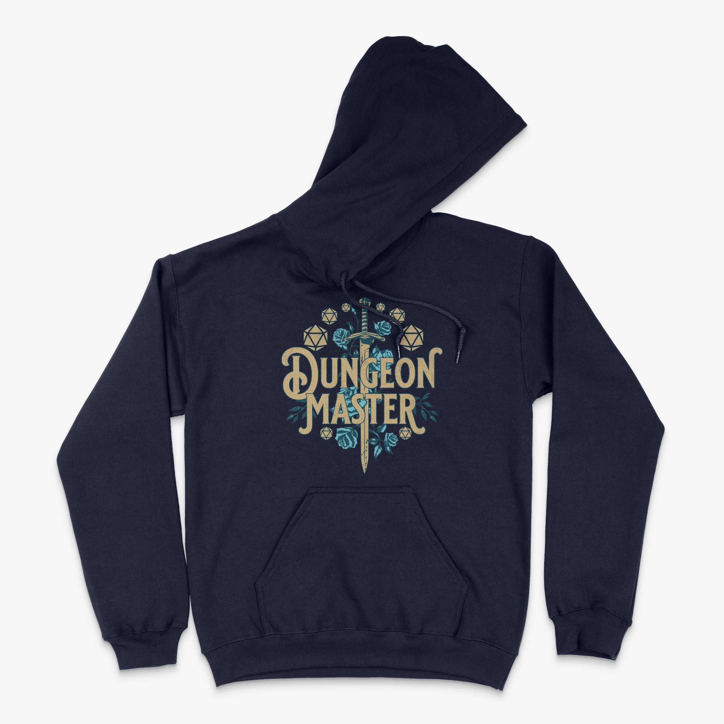 RPG Gaming Hoodie - Dungeon Master Hoodie in Farbe marine  