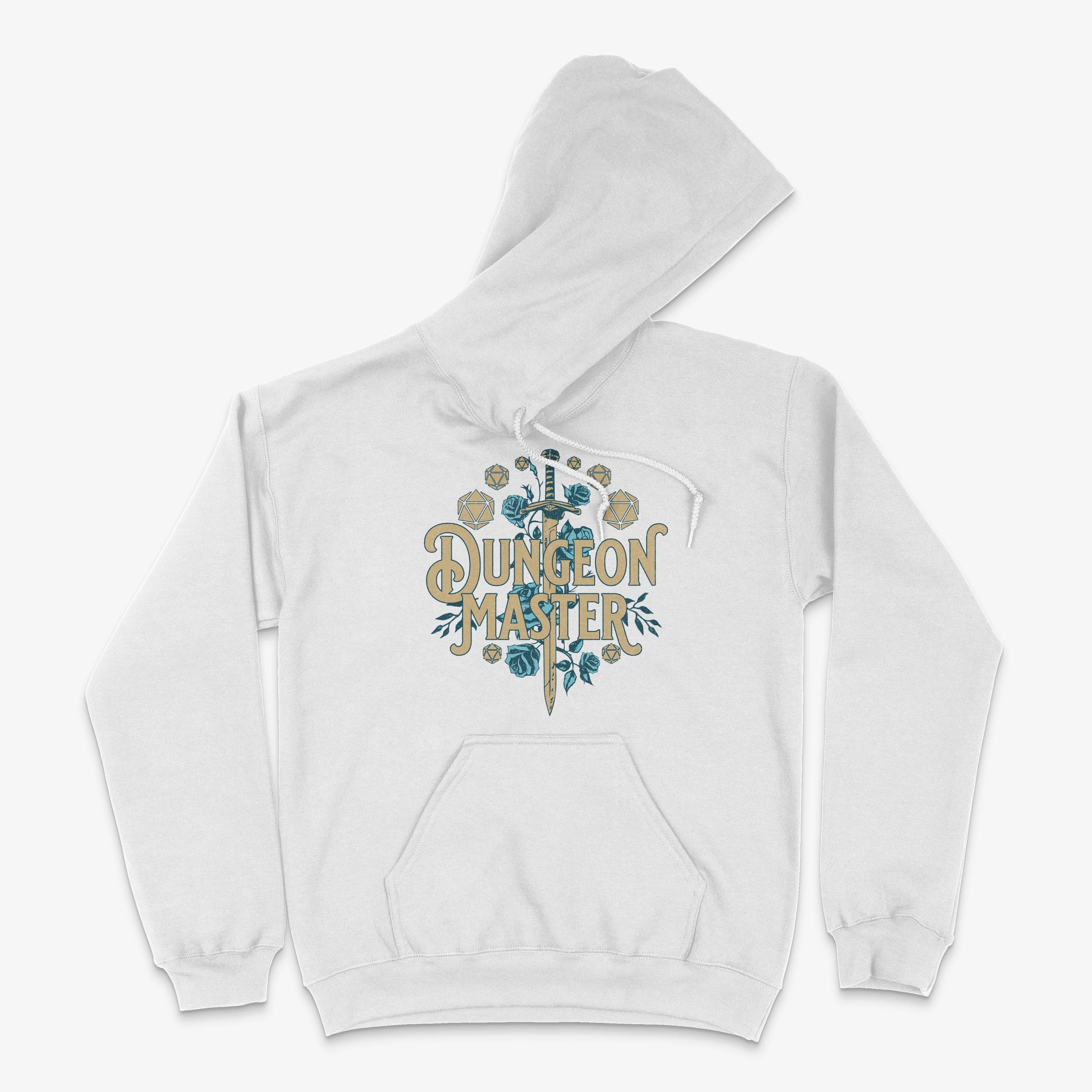 RPG Gaming Hoodie - Dungeon Master Hoodie in Farbe weiss  