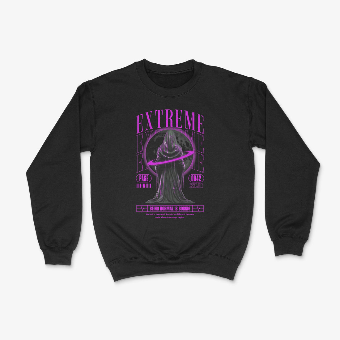 Streetwear Sweater - Extreme Pullover in Farbe schwarz 